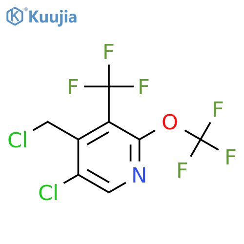 5-Chloro-4-(chloromethyl)-2-(trifluoromethoxy)-3-(trifluoromethyl)pyridine structure