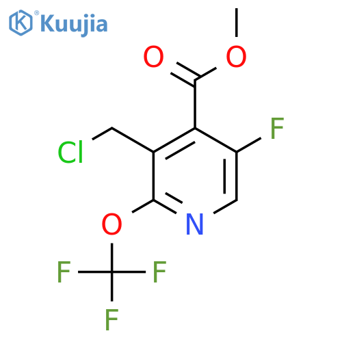 Methyl 3-(chloromethyl)-5-fluoro-2-(trifluoromethoxy)pyridine-4-carboxylate structure