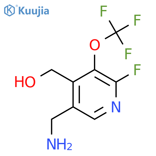 5-(Aminomethyl)-2-fluoro-3-(trifluoromethoxy)pyridine-4-methanol structure