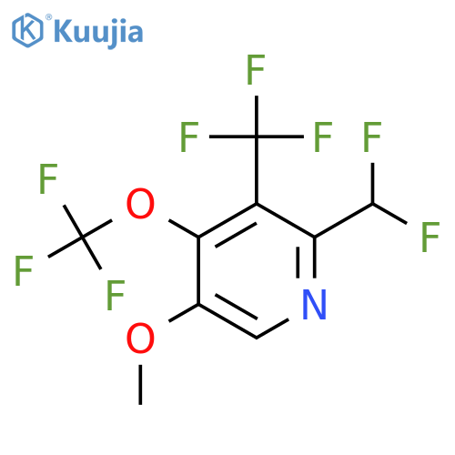 2-(Difluoromethyl)-5-methoxy-4-(trifluoromethoxy)-3-(trifluoromethyl)pyridine structure