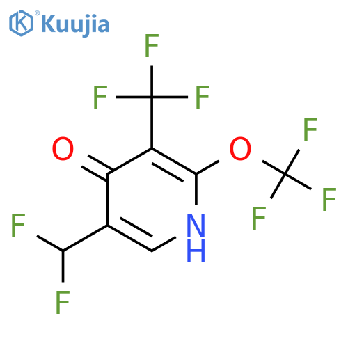 5-(Difluoromethyl)-4-hydroxy-2-(trifluoromethoxy)-3-(trifluoromethyl)pyridine structure