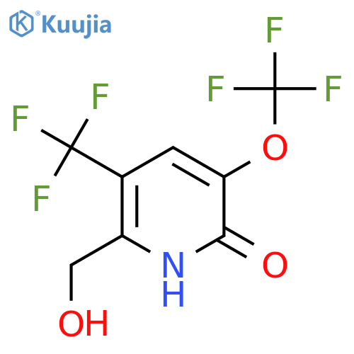 2-Hydroxy-3-(trifluoromethoxy)-5-(trifluoromethyl)pyridine-6-methanol structure
