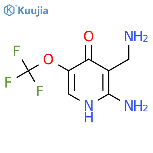 2-Amino-3-(aminomethyl)-4-hydroxy-5-(trifluoromethoxy)pyridine structure