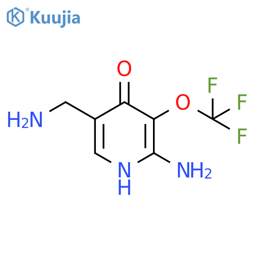 2-Amino-5-(aminomethyl)-4-hydroxy-3-(trifluoromethoxy)pyridine structure