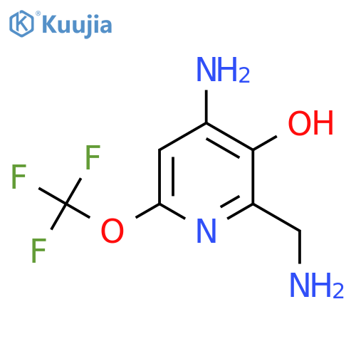 4-Amino-2-(aminomethyl)-3-hydroxy-6-(trifluoromethoxy)pyridine structure