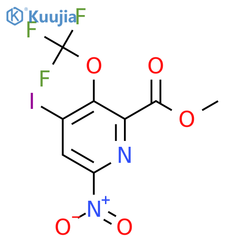 Methyl 4-iodo-6-nitro-3-(trifluoromethoxy)pyridine-2-carboxylate structure