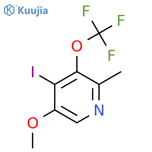 4-Iodo-5-methoxy-2-methyl-3-(trifluoromethoxy)pyridine structure