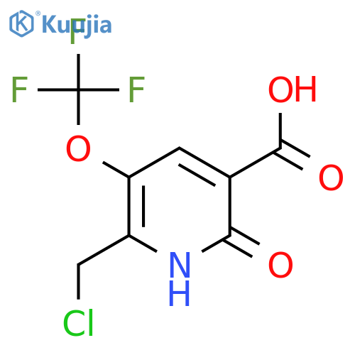 2-(Chloromethyl)-6-hydroxy-3-(trifluoromethoxy)pyridine-5-carboxylic acid structure