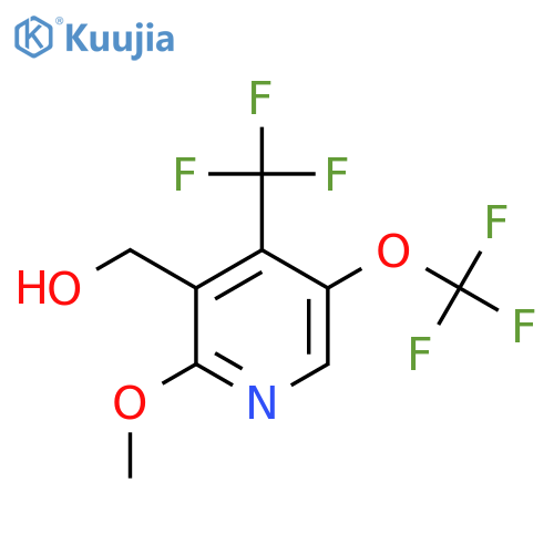2-Methoxy-5-(trifluoromethoxy)-4-(trifluoromethyl)pyridine-3-methanol structure