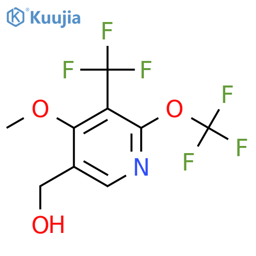 4-Methoxy-2-(trifluoromethoxy)-3-(trifluoromethyl)pyridine-5-methanol structure