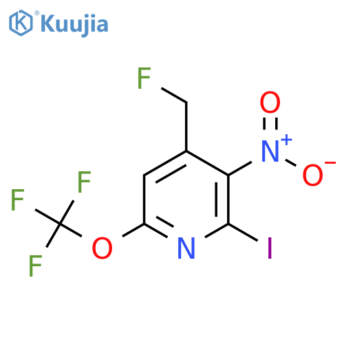 4-(Fluoromethyl)-2-iodo-3-nitro-6-(trifluoromethoxy)pyridine structure