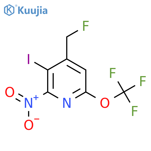 4-(Fluoromethyl)-3-iodo-2-nitro-6-(trifluoromethoxy)pyridine structure