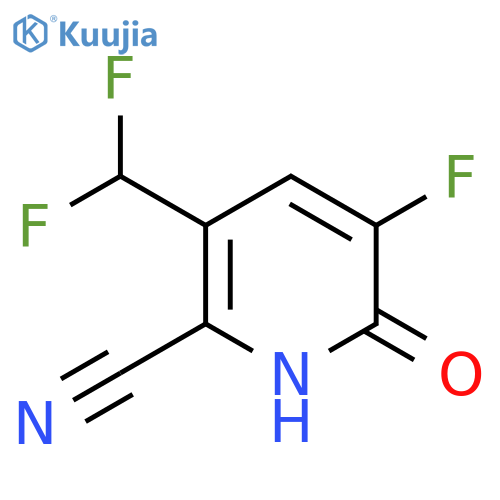 2-Cyano-3-(difluoromethyl)-5-fluoro-6-hydroxypyridine structure