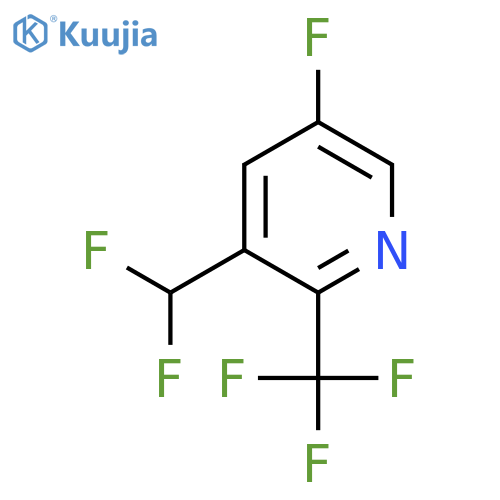3-(Difluoromethyl)-5-fluoro-2-(trifluoromethyl)pyridine structure