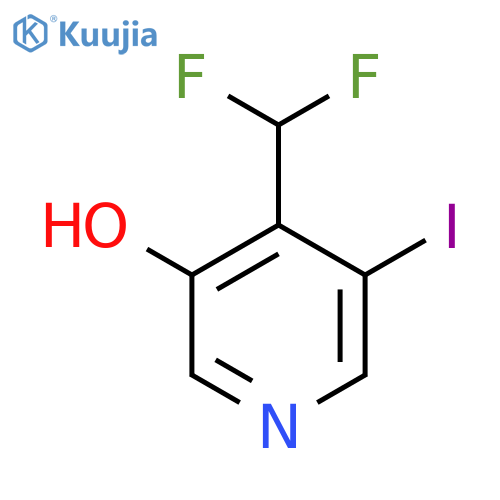 4-(Difluoromethyl)-3-iodo-5-hydroxypyridine structure