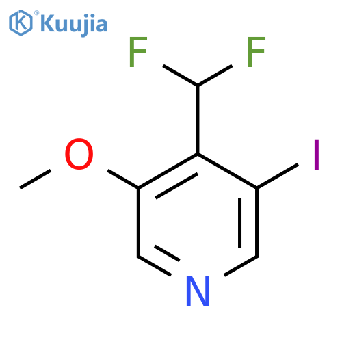 4-(Difluoromethyl)-3-iodo-5-methoxypyridine structure