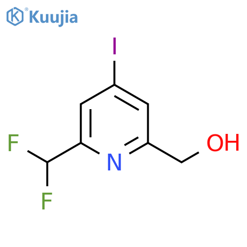 2-(Difluoromethyl)-4-iodopyridine-6-methanol structure