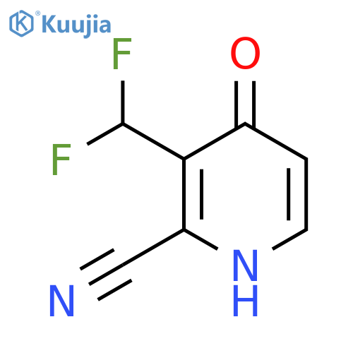 2-Cyano-3-(difluoromethyl)-4-hydroxypyridine structure