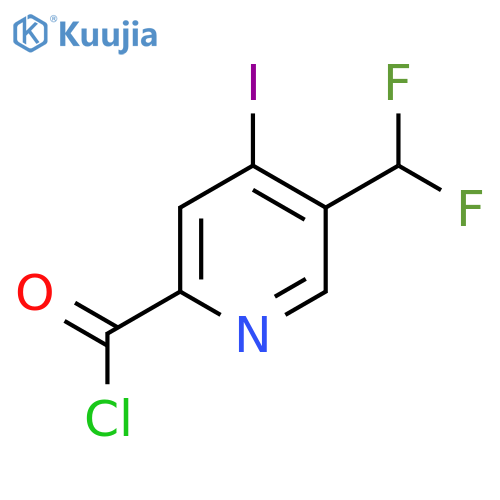 5-(Difluoromethyl)-4-iodopyridine-2-carbonyl chloride structure