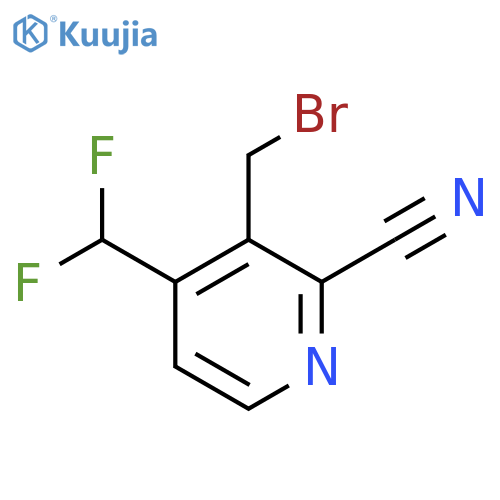 3-(Bromomethyl)-2-cyano-4-(difluoromethyl)pyridine structure