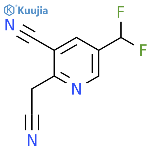 3-Cyano-5-(difluoromethyl)pyridine-2-acetonitrile structure