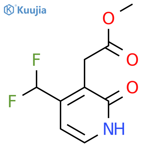 Methyl 4-(difluoromethyl)-2-hydroxypyridine-3-acetate structure