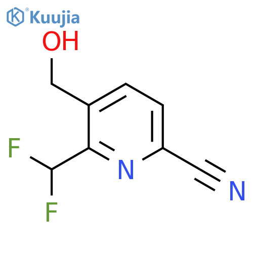 6-Cyano-2-(difluoromethyl)pyridine-3-methanol structure