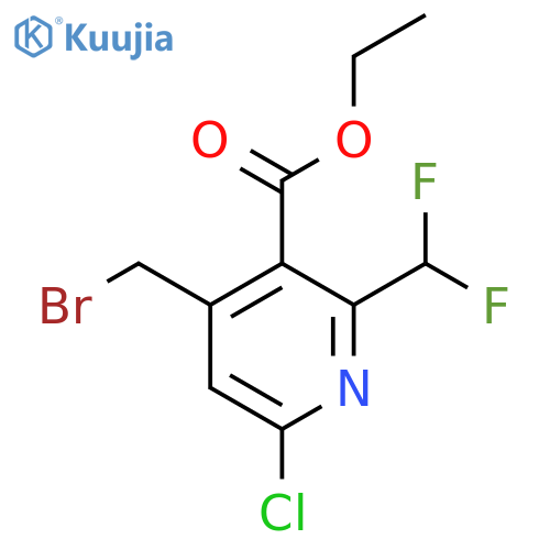 Ethyl 4-(bromomethyl)-6-chloro-2-(difluoromethyl)pyridine-3-carboxylate structure