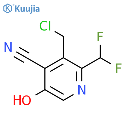 3-(Chloromethyl)-4-cyano-2-(difluoromethyl)-5-hydroxypyridine structure