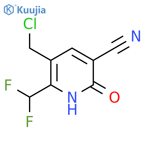 3-(Chloromethyl)-5-cyano-2-(difluoromethyl)-6-hydroxypyridine structure