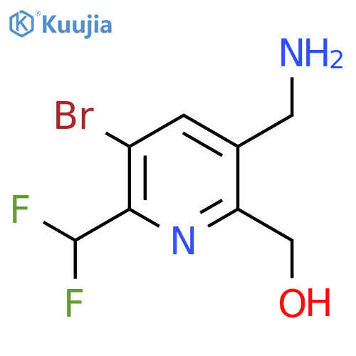 3-(Aminomethyl)-5-bromo-6-(difluoromethyl)pyridine-2-methanol structure