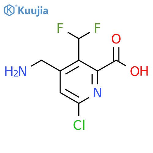 4-(Aminomethyl)-6-chloro-3-(difluoromethyl)pyridine-2-carboxylic acid structure