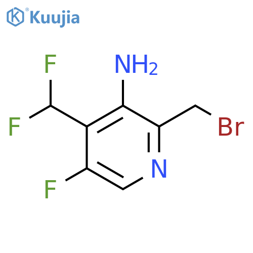 3-Amino-2-(bromomethyl)-4-(difluoromethyl)-5-fluoropyridine structure