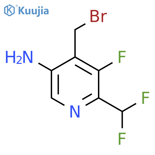 5-Amino-4-(bromomethyl)-2-(difluoromethyl)-3-fluoropyridine structure