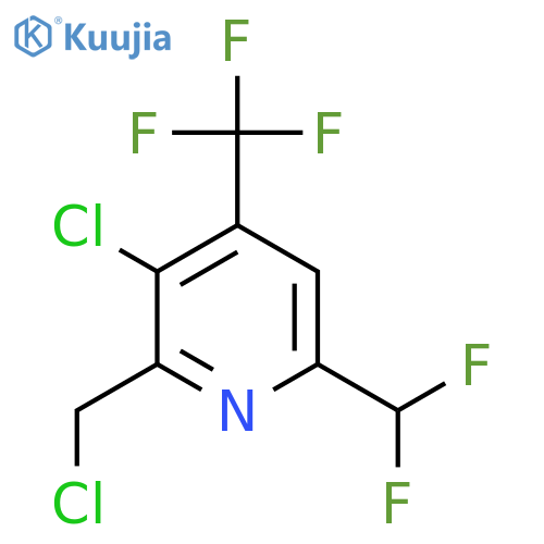 3-Chloro-2-(chloromethyl)-6-(difluoromethyl)-4-(trifluoromethyl)pyridine structure