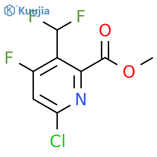 Methyl 6-chloro-3-(difluoromethyl)-4-fluoropyridine-2-carboxylate structure