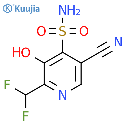 5-Cyano-2-(difluoromethyl)-3-hydroxypyridine-4-sulfonamide structure