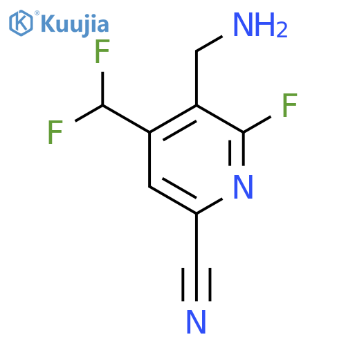 3-(Aminomethyl)-6-cyano-4-(difluoromethyl)-2-fluoropyridine structure