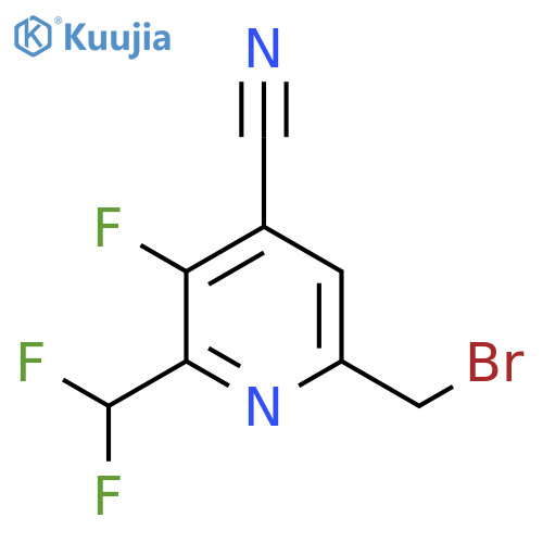 6-(Bromomethyl)-4-cyano-2-(difluoromethyl)-3-fluoropyridine structure