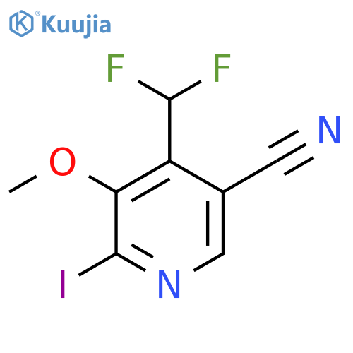 5-Cyano-4-(difluoromethyl)-2-iodo-3-methoxypyridine structure