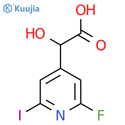 2-(2-Fluoro-6-iodopyridin-4-yl)-2-hydroxyacetic acid structure