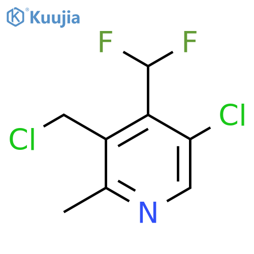 5-Chloro-3-(chloromethyl)-4-(difluoromethyl)-2-methylpyridine structure