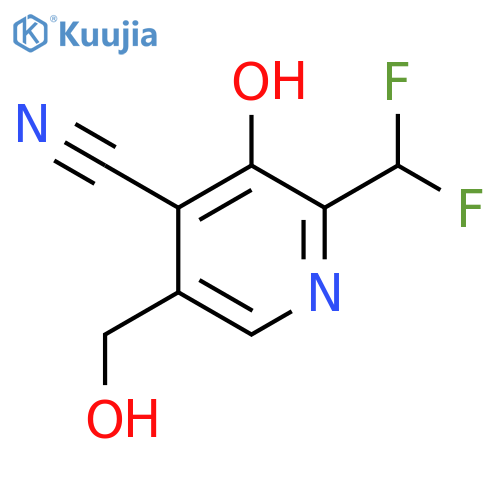 4-Cyano-2-(difluoromethyl)-3-hydroxypyridine-5-methanol structure