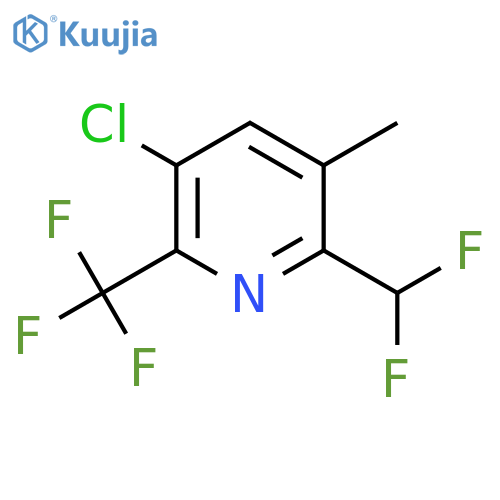 5-Chloro-2-(difluoromethyl)-3-methyl-6-(trifluoromethyl)pyridine structure