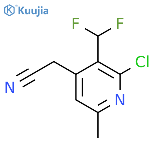 2-Chloro-3-(difluoromethyl)-6-methylpyridine-4-acetonitrile structure