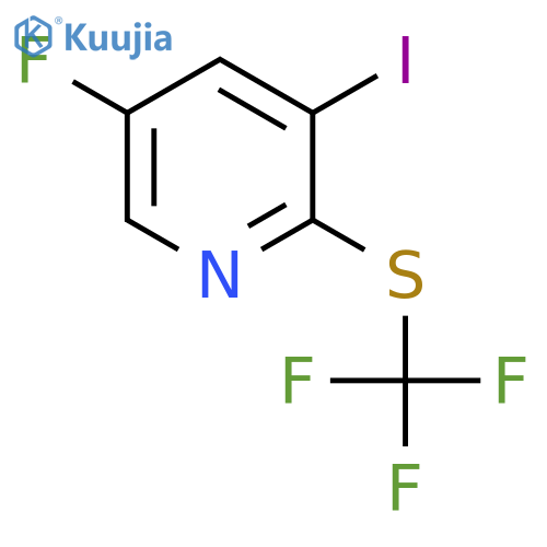 5-Fluoro-3-iodo-2-(trifluoromethylthio)pyridine structure