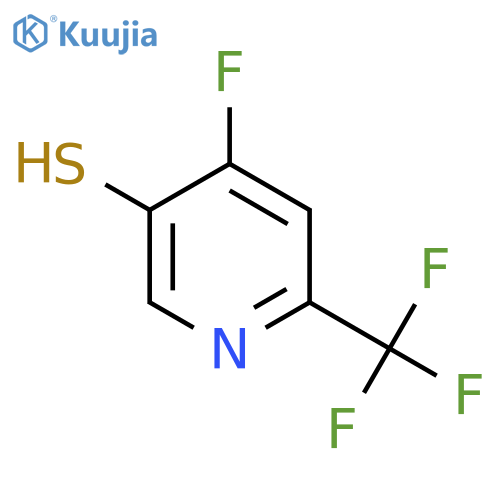 4-Fluoro-5-mercapto-2-(trifluoromethyl)pyridine structure