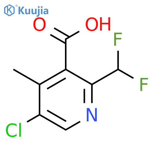 5-Chloro-2-(difluoromethyl)-4-methylpyridine-3-carboxylic acid structure