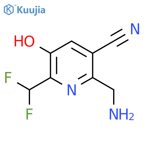 2-(Aminomethyl)-3-cyano-6-(difluoromethyl)-5-hydroxypyridine structure