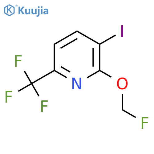 2-Fluoromethoxy-3-iodo-6-(trifluoromethyl)pyridine structure